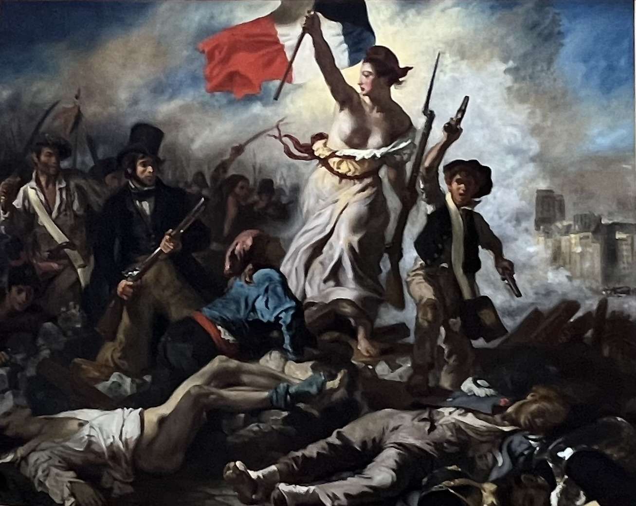 famous picture of liberty in the Louvre